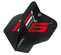 WINMAU Prism Delta Blade 6 Black Extra Thick Dart Flights - 1 Set per Pack (3 Flights in Total)