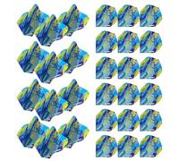 WINMAU Prism Delta Michael Van Gerwen MVG alette per freccette blu e verde - 10 set per confezione (30 alette per freccette in totale)