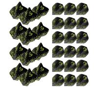 WINMAU Prism Delta MvG - Alette per freccette extra spesse, colore nero, verde e grigio, 10 set per confezione (30 alette in totale)