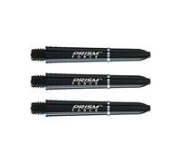 WINMAU Prism Force Nero Solido Steli Corti in Dardo in Policarbonato - 1 set per confezione (3 alberi in totale)