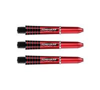 WINMAU Prism Force Rossa Steli Corti in Dardo in Policarbonato - 1 set per confezione (3 alberi in totale)