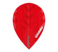 WINMAU Prism Zeta Voli di Freccette Rosso Extra Spesse - 1 Set per Confezione (3 voli in Totale)
