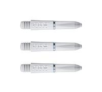 WINMAU PRO-Force White Extra Short Nylon Ring Grip Dart Stems - 1 Set per Pack (3 shafts in Total)
