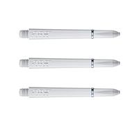 WINMAU PRO-Force White Medium Nylon Ring Grip Dart Stems - 1 Set per Pack (3 shafts in Total)