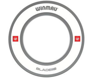 WINMAU PRO Line 1.0 - Anello per Bersaglio per Freccette, Colore: Grigio e Bianco, Protezione da Parete per Bersaglio e tabellone Resistente, Accessori Professionali per Freccette