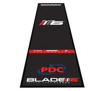 WINMAU Darts, tappetino per freccette Pro Zone Precision Blade 6, morbido tappetino per freccette con linea Oche integrata rialzata per punte in acciaio, protezione per bersagli