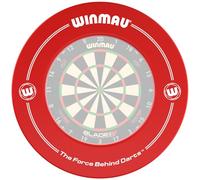 WINMAU Red Printed Dartboard Surround | Protezione da parete per freccette randagi | Adatto a tutte le tavole comprese le serie Blade | Accessori professionali per