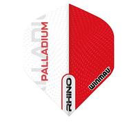 WINMAU Rhino Palladium Rosso e Bianco Extra Spesso Dart Voli - 1 Set per Confezione (3 voli in Totale)
