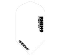 WINMAU Rhino Slim Voli di Freccette Bianca - 1 Set per Confezione (3 voli in Totale)