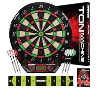 Winmau Darts - Ton Machine Bersaglio elettronico per freccette con 90+ giochi e tabellone segnapunti digitale per 8 giocatori -2 set di freccette con punta morbida, linea di lancio e punte di plastica