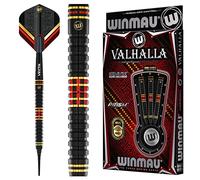 WINMAU Valhalla Set di Freccette in tungsteno Softip Professionale da 20 Grammi con Alette e steli (Asta)