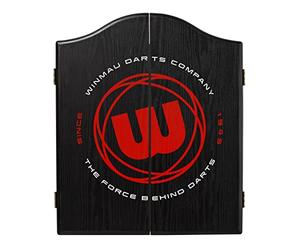 WINMAU W Roundel Logo Design Deluxe Dartboard Cabinet | Armadietto per freccette resistente