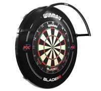 WINMAU Wispa - Sistema di bersaglio per freccette e accessori - Sistema di riduzione del suono o luce professionale a LED da 1200 lumen | Attacco magnetico per freccette definitive