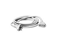 Winner 492517384 Prolunga Elettrica Spina e Presa 16A con Cavo, Bianco, 3 m