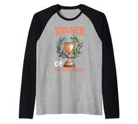 Winner Of Second Place Scherzo perdendo il successo - Maglia con Maniche Raglan