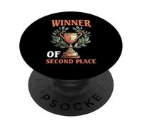 Winner Of Second Place Scherzo perdendo il successo - PopSockets PopGrip Adesivo