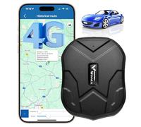 Winnes 4G GPS Tracker Localizzatore GPS per Auto con SIM Integrata Magnetico Batteria 5000mAh Impermeabile IP65 Anti-Furto,Geo-Fence, App Tracking in Tempo Reale, Abbonamento Richiesto