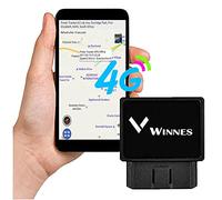 Winnes 4G GPS Tracker per auto 4G TK816 OBD Auto Localizzatore GPS in Tempo Reale Geofence Allarme mobile Antifurto Allarme velocità eccessiva con APP Gratuita Compatibile con iOS e Android
