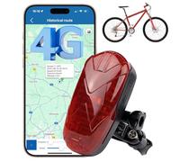 Winnes Localizzatore GPS per Bici,Bicicletta,EBike,4G GPS Tracker TK906 Monitoraggio in Tempo Reale Satellitare Tracker Antifurto Impermeabile Fanale Posteriore, Standby A 25gg Di Batteria