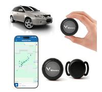 Winnes Mini GPS Tracker S8 Micro Localizzatore GPS con scheda SIM integrata,Tracking in Tempo Reale Antifurto GPS per Cani/Gatti/Veicoli/Bagagli,3 anni di Standby,APP Compatibile iOS/Android -Nero