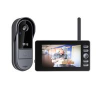Winnes Video Campanello Impermeabile IP65,Video Citofono con 1080P 4,3'' IPS Schermo,Videocitofono Senza Fili da Esterno,Spioncino Digitale 1800mAh con Telecamera Ultra Grandangolo,Nessun WiFi o APP