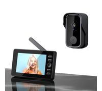 Winnes Video Campanello Videocitofono Senza Fili da Esterno, Smart Campanello Doorbell Wireless Citofono con 4.3'' IPS Schermo 120° Telecamera Audio Bidirezionale Nessun WiFi&APP,4000mAh Ricaricabile