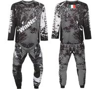 WinNet Completo da Moto Cross Maglia + Pantalone (Grigio, 5XL)