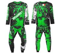 WinNet Completo tuta da Moto Cross Maglia + Pantalone