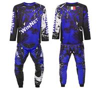 WinNet Completo tuta da Moto Cross Maglia + Pantalone