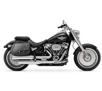WinNet Coppia 2 Borse Laterali valigie da Moto custom Rigide in Pelle rigida Bisacce Stile Custom compatibili con HD Harley Davidson Fat Boy 114