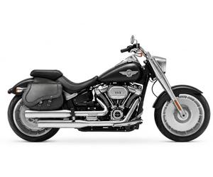 WinNet Coppia 2 Borse Laterali valigie da Moto custom Rigide in Pelle rigida Bisacce Stile Custom compatibili con HD Harley Davidson Fat Boy 114