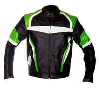 WinNet Giubbotto Giacca in Vera Pelle di Bovino per Moto Impermeabile Antipioggia Antiabrasione Giubbino Motociclista Uomo con Protezioni Omologate CE Estate Inverno (taglia M)