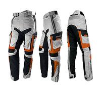 WinNet Pantalone Tecnico da Moto in Cordura con Protezioni Omologate 2° Livello (il più alto)