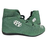 WinNet Scarpa da pilota di Go Kart Go-Kart guida Auto Rally in Pelle scamosciata per Adulto (VERDE, Sistema Taglie Calzature EU, Adulto, Uomo, Numero, Media, 48)