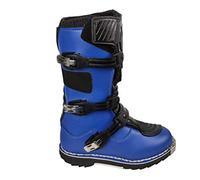 WinNet STIVALI DA BAMBINO RAGAZZO PER MOTO DA CROSS FUORI STRADA ENDURO (BLU, numeric_38)