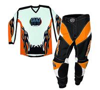 WinNet Tuta Completo da Moto Cross Enduro Quad per Adulto Maglia + Pantalone (4XL)