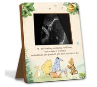 Winnie Gravidanza Milestone Keepsake & Ultrasound Picture Frame - Targa e decorazione per baby shower - Regali per rivelare il genere