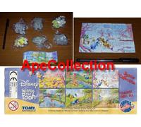 WINNIE POOH Set 6 Mini PUZZLE Gashapon TOMY Pimpi Tigro Eeyore