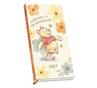 Winnie the Pooh 2027 Slim Diary Official Licensed Disney Diary, Week-to-View Layout, Compact Slim Format, Classic Hundred Acre Wood Artwork Featuring Pooh & Friends, Everyday Diary for Disney Fans