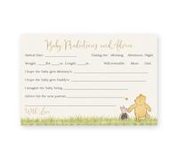 Winnie the Pooh Baby Shower Previsioni per il bambino e consigli e desideri per i genitori Giochi Attività Pooh Bear Piglet Carino Cartoon Vintage Nostalgico Unisex Genere Neutro (24 punti)