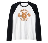 Winnie The Pooh Cookie Taster Natale Maglia con Maniche Raglan