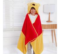 Winnie The Pooh Coperta In Pile Morbido Con Cappuccio Tasche Per Bambini