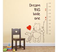 Winnie The Pooh Crescita Chart Altezza Metro Adesivo Vinile Bambino Room Nursery