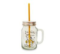 Winnie The Pooh Dolce Come Can Ape 621ml Vetro Barattolo con Coperchio E Paglia