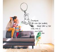 Winnie The Pooh Frase Adesivo Artistico Parete Cameretta Bambini Decoratiorati