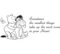 Winnie The Pooh Muro Decalcomania Grande Citazione Adesivo per Bambini Camera &