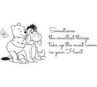 Winnie The Pooh Muro Decalcomania Grande Citazione Adesivo per Bambini Camera &