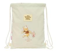 WINNIE THE POOH - Zaino a sacco piatto, per bambini, ideale per bambini di diverse età, comodo e versatile, qualità e resistenza, 26 x 34 cm