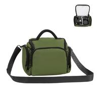 Winning Custodia per fotocamere reflex, impermeabile, antiurto, borsa singola per fotocamera DSLR, tracolla regolabile, compatibile con Sony, Canon, Samsung, Fuji, Panasonic, Casio, Nikon, Verde