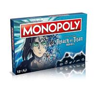 Winning Moves Attack on Titan: il gioco da tavolo Monopoli 'L'ultima stagione'. Acquista Eren Jaeger, Colossal Titan, Gabi Braun e Yelena e fai la tua strada verso il successo